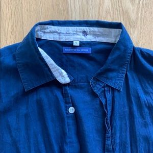 Natural Indigo SS shirt Industry of All Nations